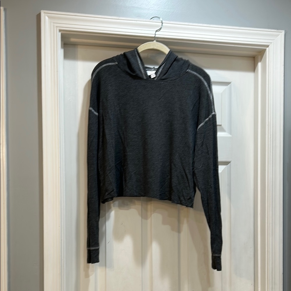 Dark Gray Hooded Sweatshirt